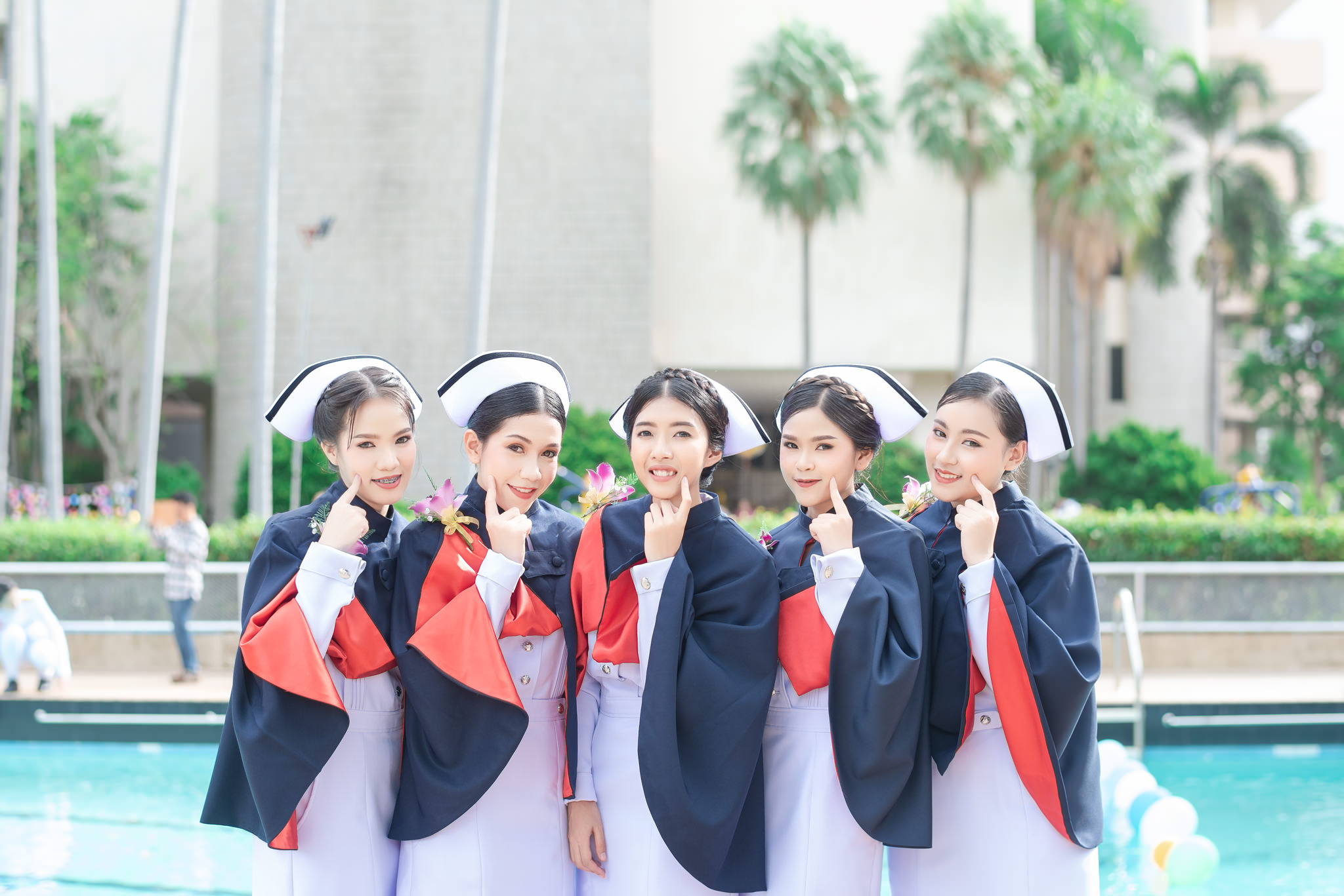 รับถ่ายรูปงานรับปริญญาวิทยาลัยพยาบาล